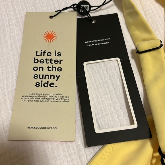 NWT Blackbough Lucy Bikini Swim Top Pale Yellow Size XL - Picture 6 of 8